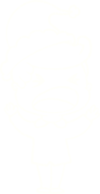 Bir insan tarafından çizilen Noel Adam Tebeşiri