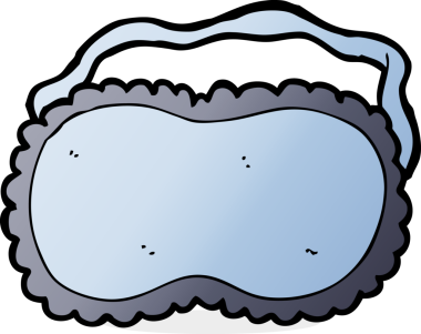 Bir insan tarafından çizilmiş uyku maskesi.