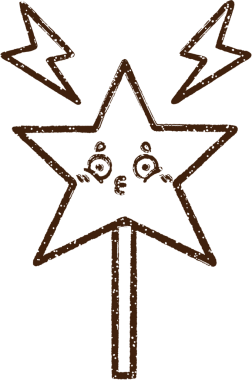 Sihirli Asa Kömür Bir insan tarafından çizilmiş