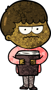 Bir insan tarafından çizilmiş rahatsız bir adam.