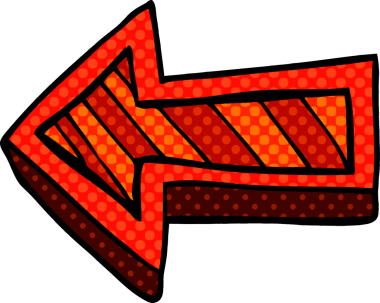 bir insan tarafından çizilmiş karalama yönetmenliği oku