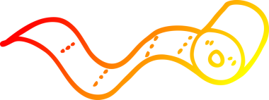 Bir insan tarafından çizilmiş bir tuvalet kağıdının sıcak çizgi çizimi