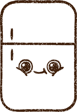 Bir insan tarafından çizilen Refigerator Kömür Çizimi