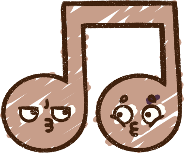 Bir insan tarafından çizilen Müzik Notu Tebeşiri