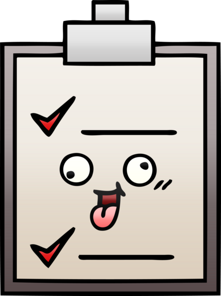 Bir insan tarafından çizilmiş bir kontrol listesinin gölgelendirilmiş çizimi