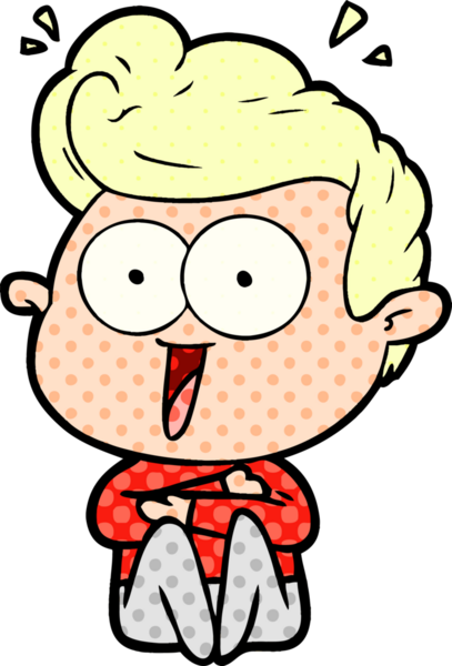 Bir insan tarafından çizilmiş karikatür adam.