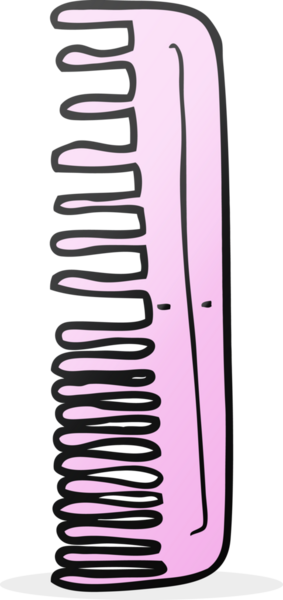 Bir insan tarafından çizilmiş serbest çizgi film tarağı