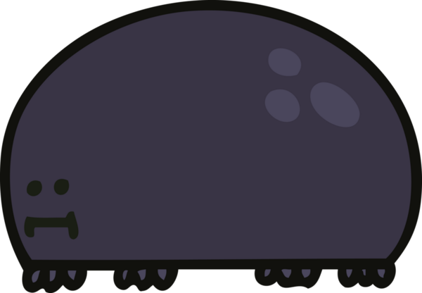 Bir insan tarafından çizilmiş garip çizgi film böceği.