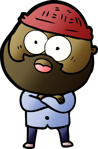 Bir insan tarafından çizilmiş sakallı bir adam.