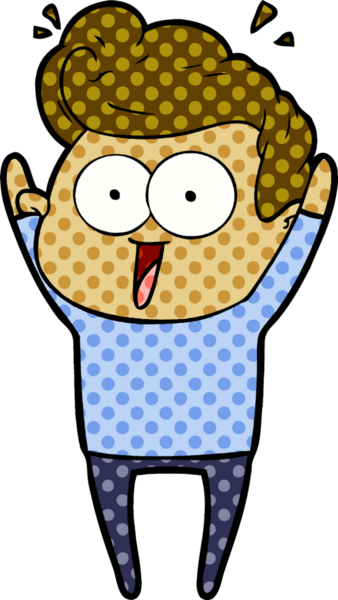 Bir insan tarafından çizilmiş karikatür adam.