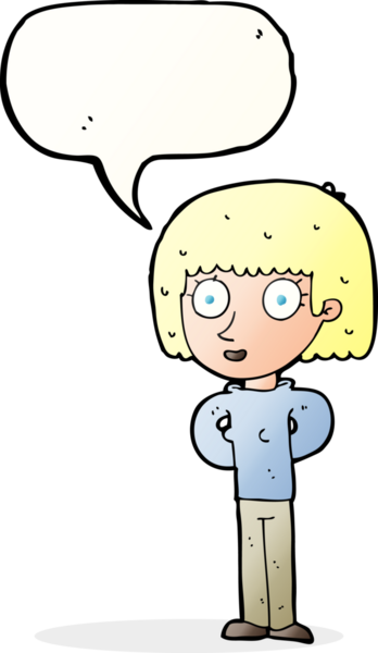 Bir insan tarafından çizilmiş konuşma balonlu bir karikatür.