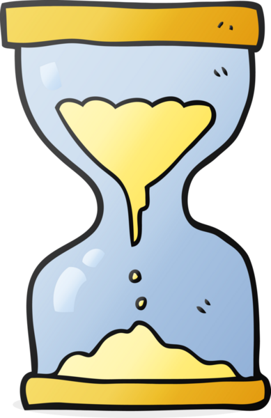 Bir insan tarafından çizilmiş el yazısıyla çizilmiş kum saati.