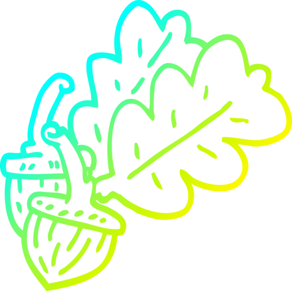 Bir insan tarafından çizilmiş bir palamut karikatürü.