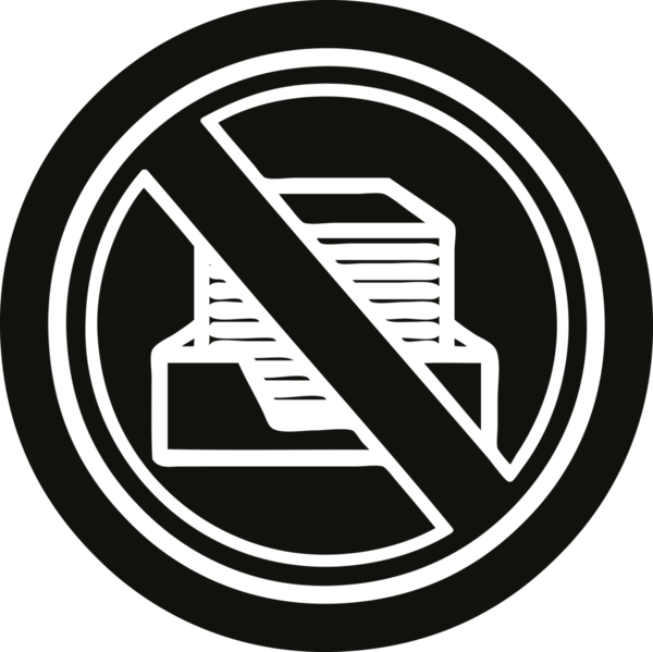 bir insan tarafından çizilmiş kağıtsız simge simgesi