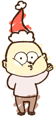 Bir insan tarafından çizilen Noel Adam Tebeşiri