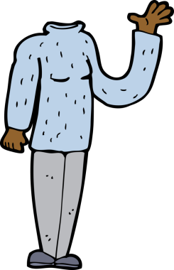 bir insan tarafından çizilmiş başsız vücut (karikatürleri karıştır ve eşleştir veya fotoğraf ekle)