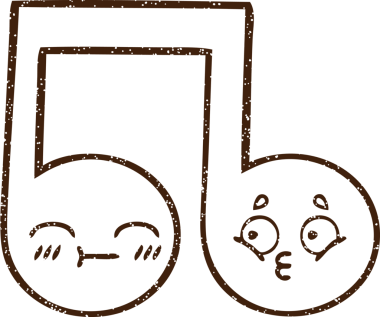 Bir insan tarafından çizilmiş müzikal defter kömürü çizimi