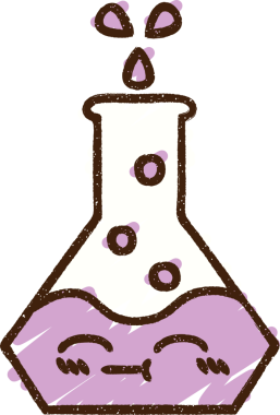 Bir insan tarafından çizilen köpüren Kimyasal Tebeşir Çizimi