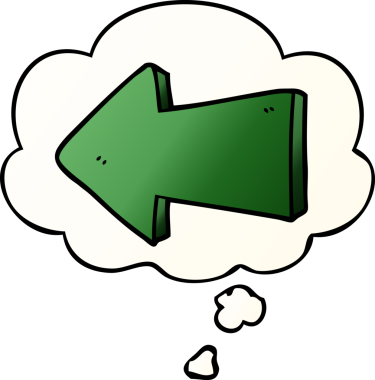 Bir insan tarafından çizilmiş, düşünce baloncuklu çizgi film.