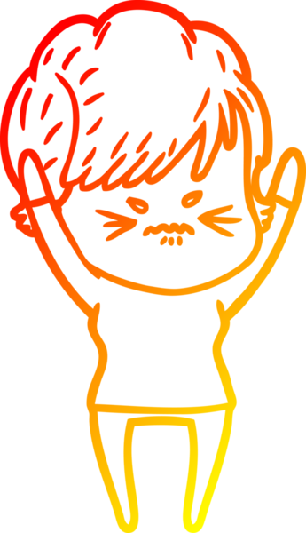 Bir insan tarafından çizilmiş karikatür çizimi.