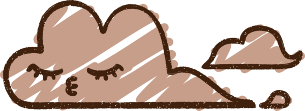 Bir insan tarafından çizilen Bulut Tebeşiri