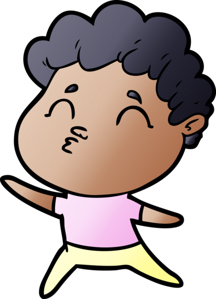 Çizgi film adamı somurtuyor Bir insan tarafından çizilmiş