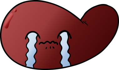 Çizgi film safra kesesi bir insan tarafından çizilmiş.