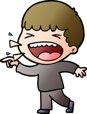 Bir insan tarafından çizilmiş gülen adam.