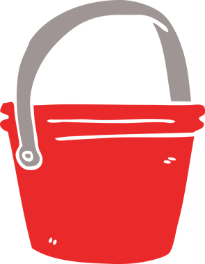 Bir insan tarafından çizilmiş karalama kovası.