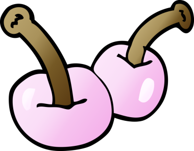 Bir insan tarafından çizilmiş karalama kirazı.