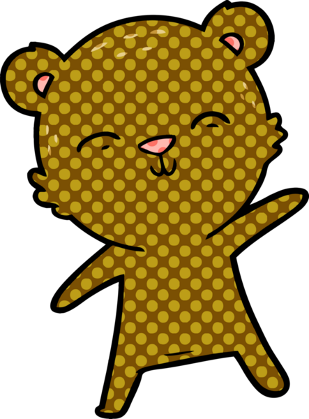 Bir insan tarafından çizilmiş bir çizgi film karakteri.