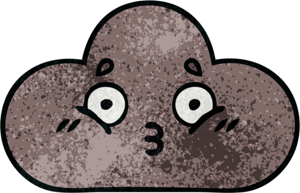 Bir insan tarafından çizilmiş fırtına bulutunun retro grunge deseni.