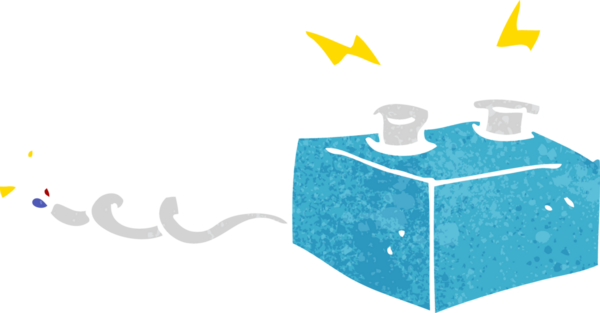 bir insan tarafından çizilmiş karikatür bataryası