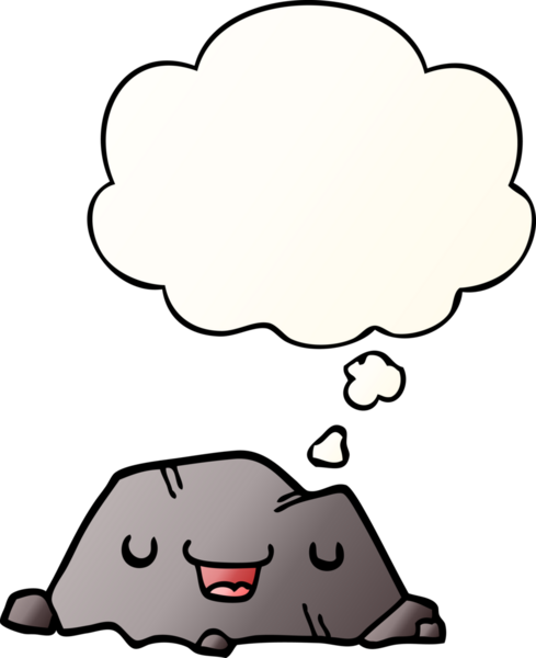 Düşünce baloncuklu karikatür bir insan tarafından çizilmiş.