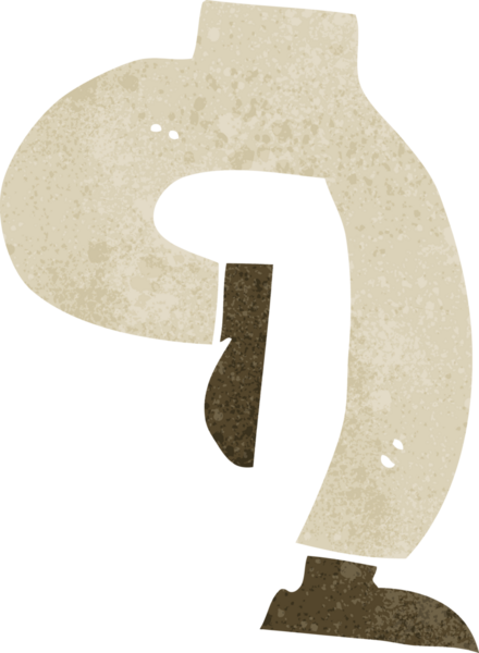 bir insan tarafından çizilmiş karikatür bacakları