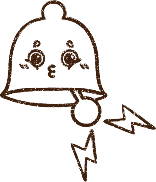 Bir insan tarafından çizilmiş Çan Çanı Kömürü Çizimi