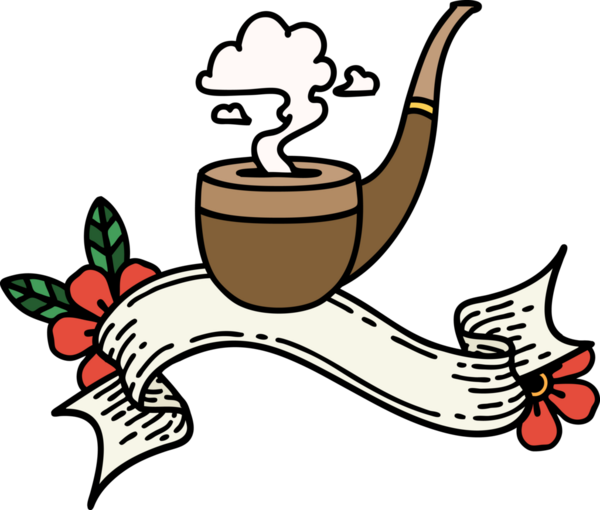 Bir insan tarafından çizilmiş sigara tiryakisi dövmesi.