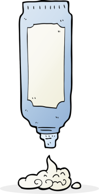 Bir insan tarafından çizilmiş çizgi film losyonu.