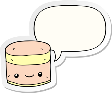 Bir insan tarafından çizilmiş konuşma kabarcığı etiketi olan 174. Katman