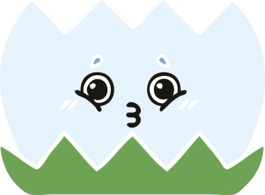 Bir insan tarafından çizilmiş bir nilüfer çiçeğinin düz renkli retro karikatürü