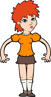 Karikatür meraklısı bir kadın tarafından çizilmiş