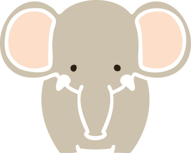 Bir insan tarafından çizilmiş garip bir karikatür fil.