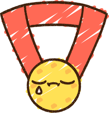 Bir insan tarafından çizilen Altın Madalya Tebeşiri