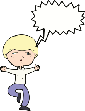 Bir insan tarafından çizilmiş konuşma balonlu kızgın adam çizgi filmi.