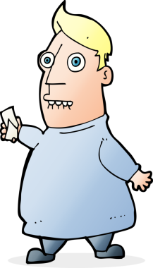 Bir insan tarafından çizilmiş biletleri olan sinirli bir adam.