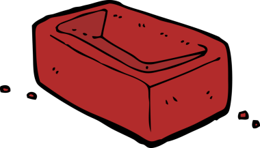 bir insan tarafından çizilmiş karikatür tuğlası