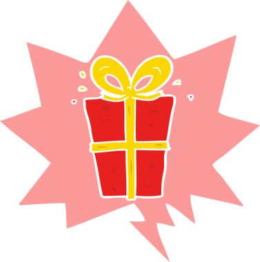 bir insan tarafından çizilmiş, konuşma baloncuğu ile paketlenmiş bir çizgi film.