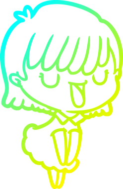 Bir insan tarafından çizilmiş bir karikatür kadın çizimi.