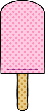 Bir insan tarafından çizilmiş tuhaf bir çizgi film tarzı buz lolipopu.