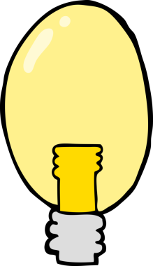 bir insan tarafından çizilmiş elektrik ışığı.